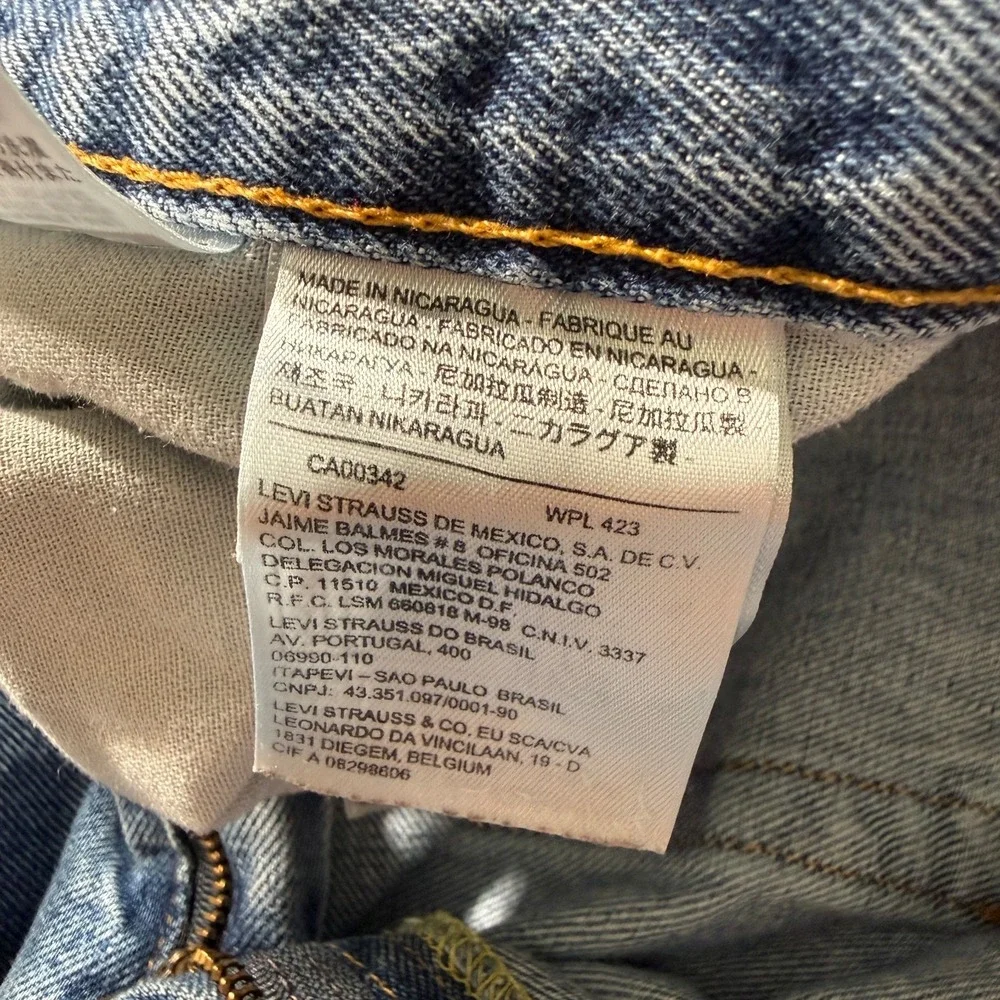 Levis 517 Jeans Mens 38x30‎ Blue Bootcut Fade Whiskers Cowboy Western
